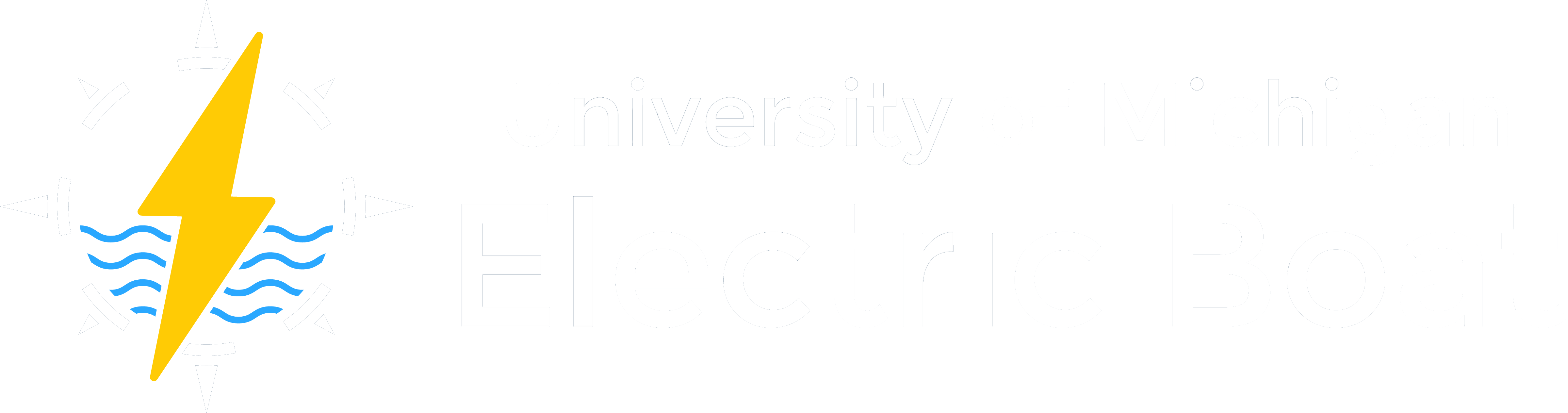 University of Michigan Electric Boat Logo
